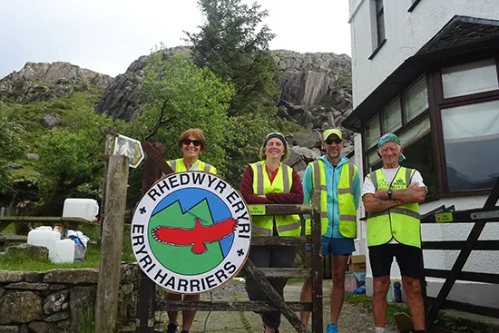 Welsh 1000m Peaks Race - Runners racing across rough terrain